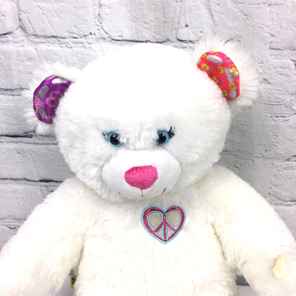 Build A Bear Twinkle Toes White Light Up 2012 16" Plush Stuffed Animal - Picture 2 of 11
